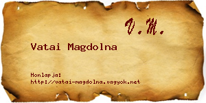 Vatai Magdolna névjegykártya